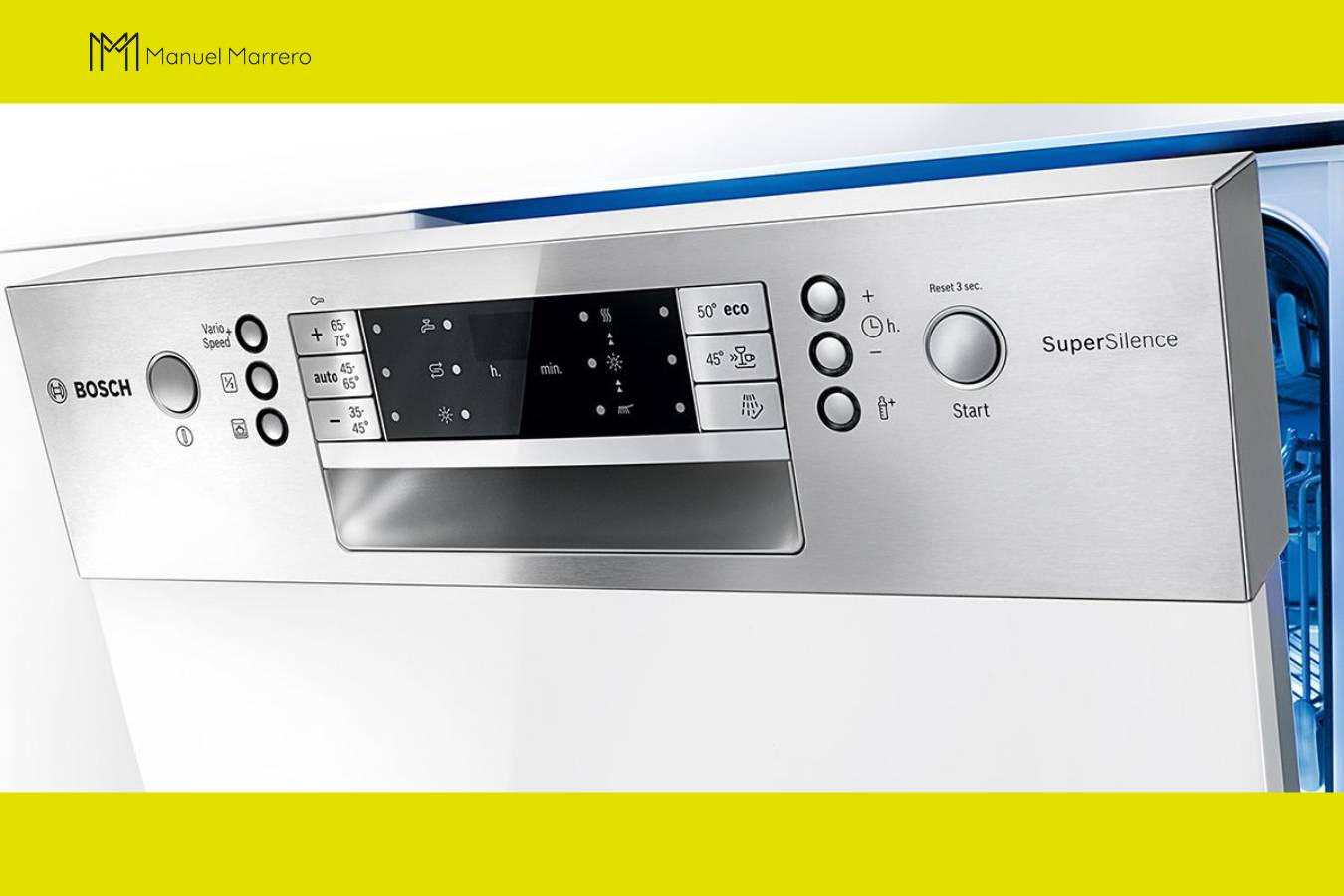 controles de lavavajillas